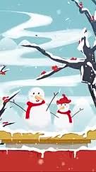 冬季小雪节气视频海报视频的预览图